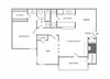1 Bedroom 1 Bathroom Floor Plan B 1 Bedroom 1 Bathroom Floor Plan B at The Glen, Lewisville, TX, 75067